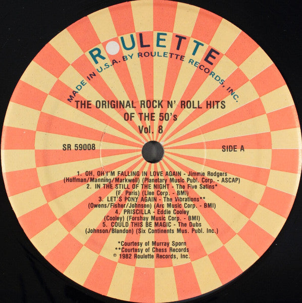 The Original Rock N' Roll Hits Of The 50's Vol. 8 - secondary
