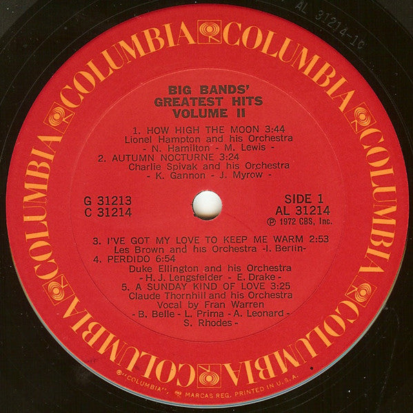 Big Bands Greatest Hits Volume 2 - secondary