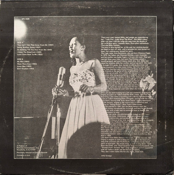 Billie Holiday Sings The Blues - secondary