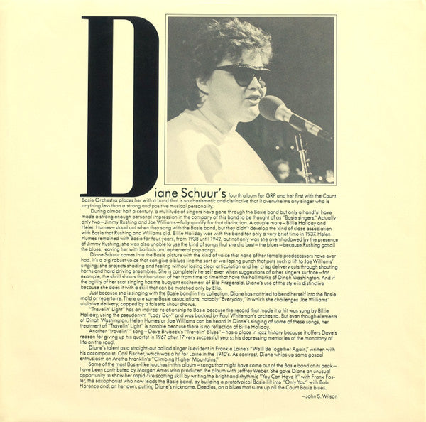 Diane Schuur, Count Basie Orchestra - Diane Schuur And The Count Basie Orchestra