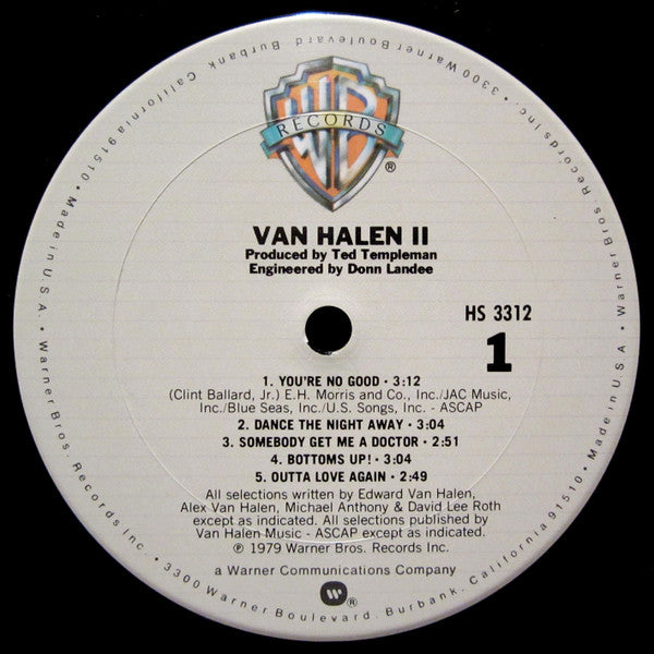 Van Halen II - secondary