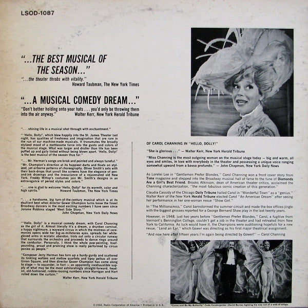 David Merrick, Carol Channing - Hello, Dolly! - The Original Broadway Cast Recording