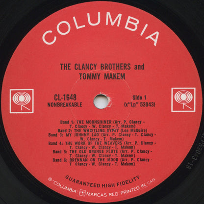The Clancy Brothers & Tommy Makem, Pete Seeger, Bruce Langhorne - A Spontaneous Performance Recording! The Clancy Brothers And Tommy Makem