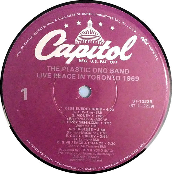 Live Peace In Toronto 1969 - secondary