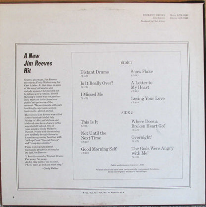 Jim Reeves - Distant Drums
