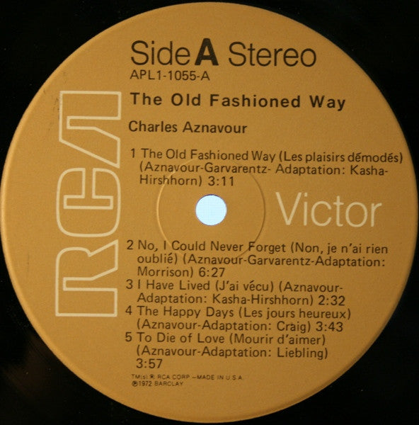The Old Fashioned Way - secondary