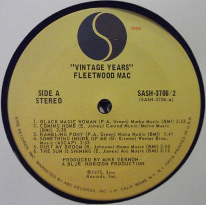 Fleetwood Mac - Vintage Years