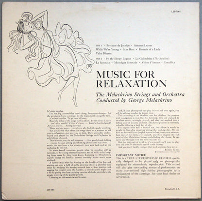 The Melachrino Strings - Moods In Music:  Music For Relaxation