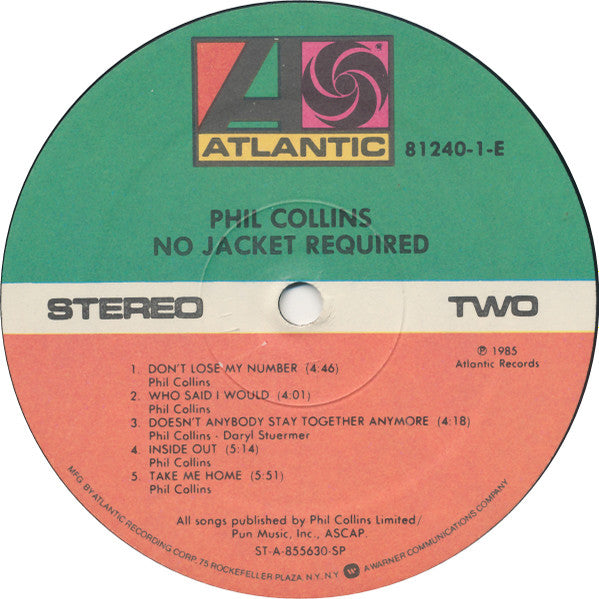 No Jacket Required - secondary