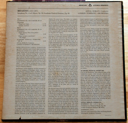 Antal Dorati - Symphony No. 4 in E Minor, Op. 98 · Academic Festival Overture, Op. 80