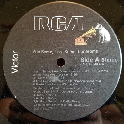 Win Some, Lose Some, Lonesome - secondary