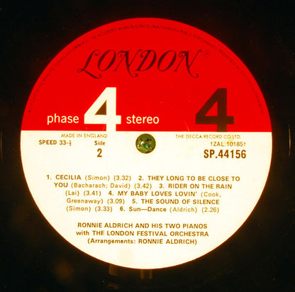 Ronnie Aldrich And His Two Pianos - Close To You