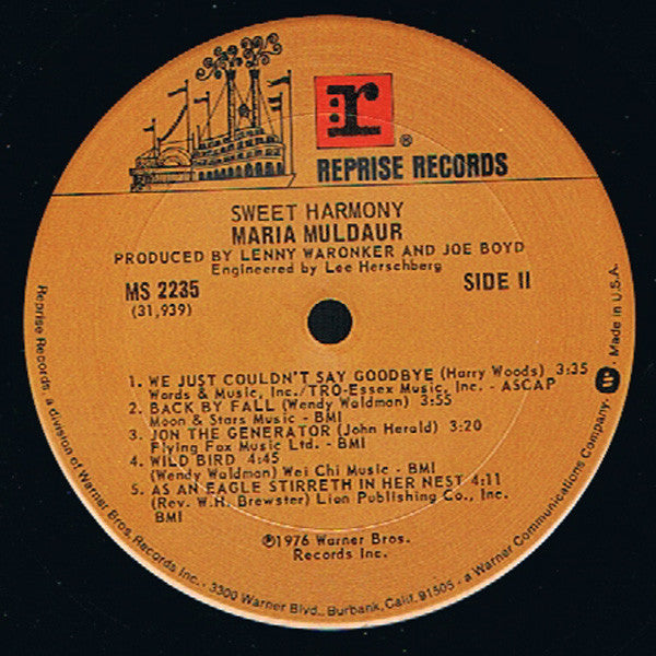 Maria Muldaur - Sweet Harmony