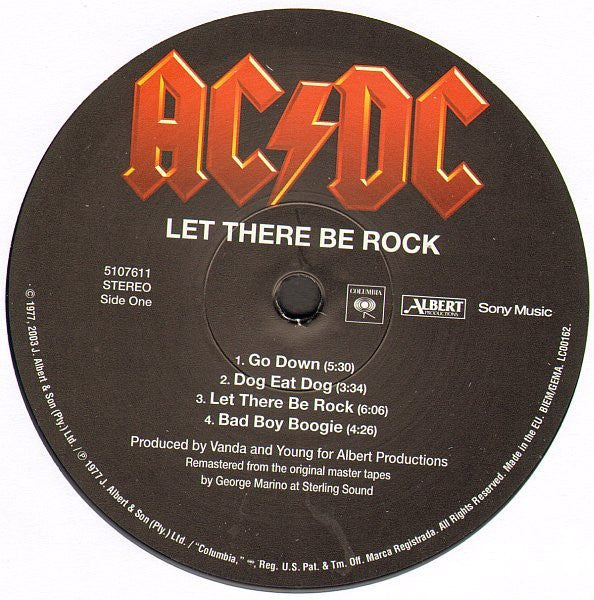 Let There Be Rock - secondary