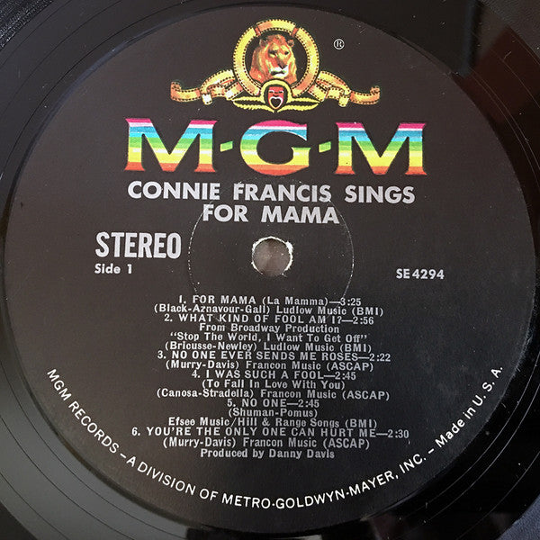 Connie Francis - Sings For Mama