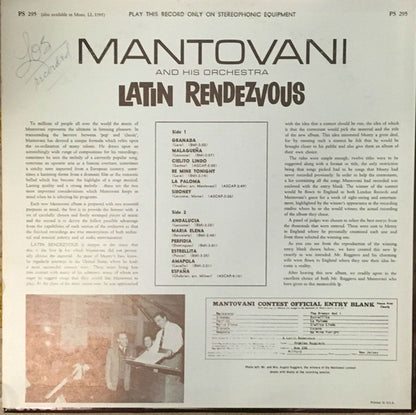 Mantovani And His Orchestra - Latin Rendezvous