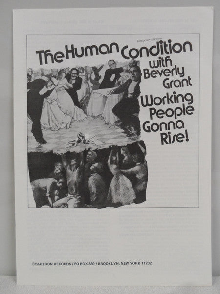 The Human Condition (2), Beverly Grant - Working People Gonna Rise!