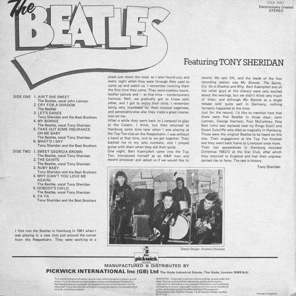 The Beatles Featuring Tony Sheridan - secondary