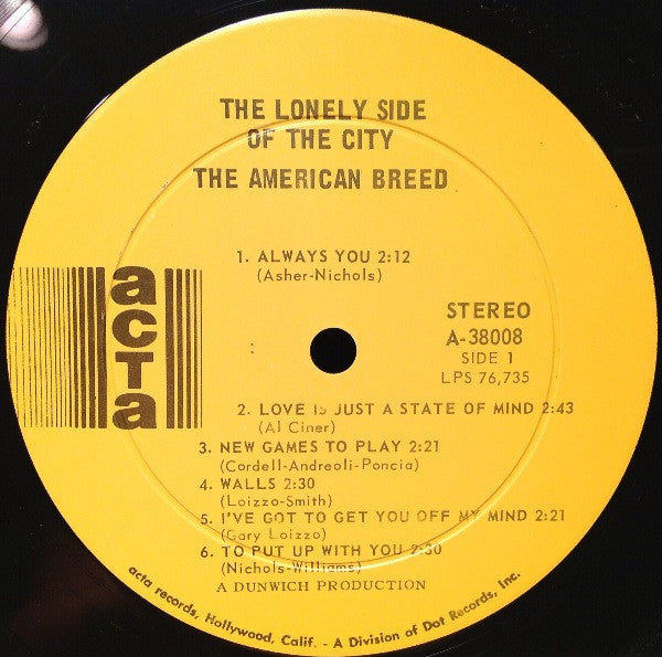 The American Breed - Lonely Side Of The City