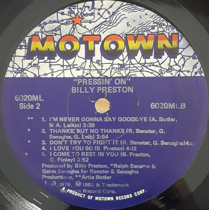 Billy Preston - Pressin' On