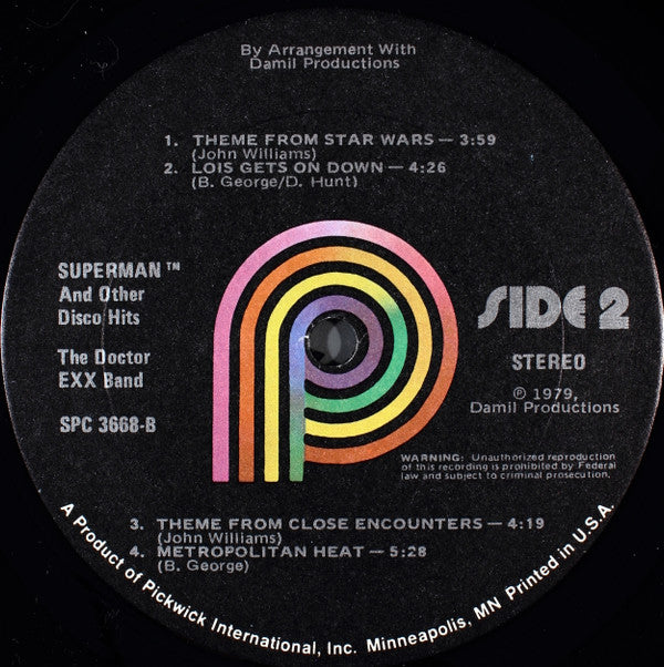 The Doctor Exx Band - Superman And Other Disco Hits