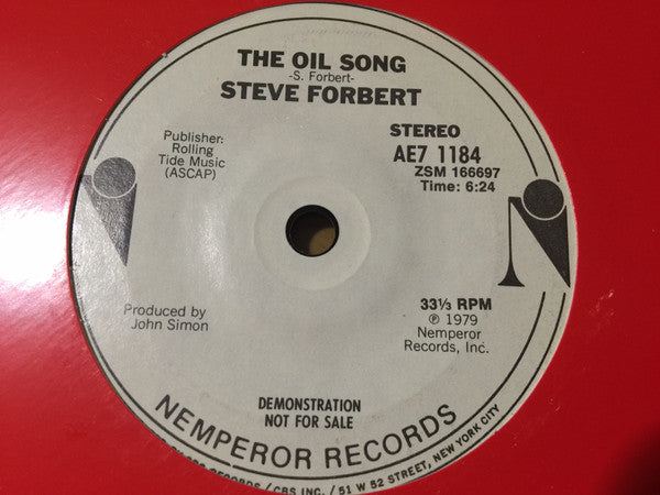 7": Steve Forbert - The Oil Song