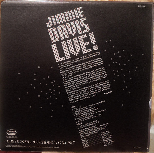 Jimmie Davis - Live!