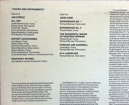 Voices And Instruments - secondary