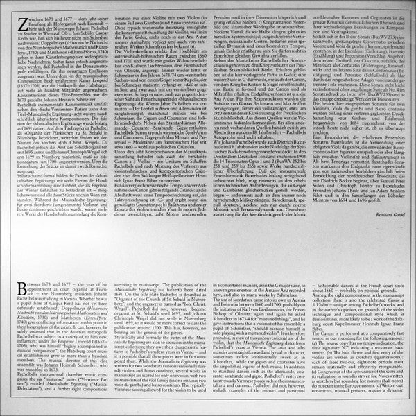 Johann Pachelbel, Dieterich Buxtehude, Musica Antiqua Köln, Reinhard Goebel - Kanon & Gigue • Suiten • Sonaten