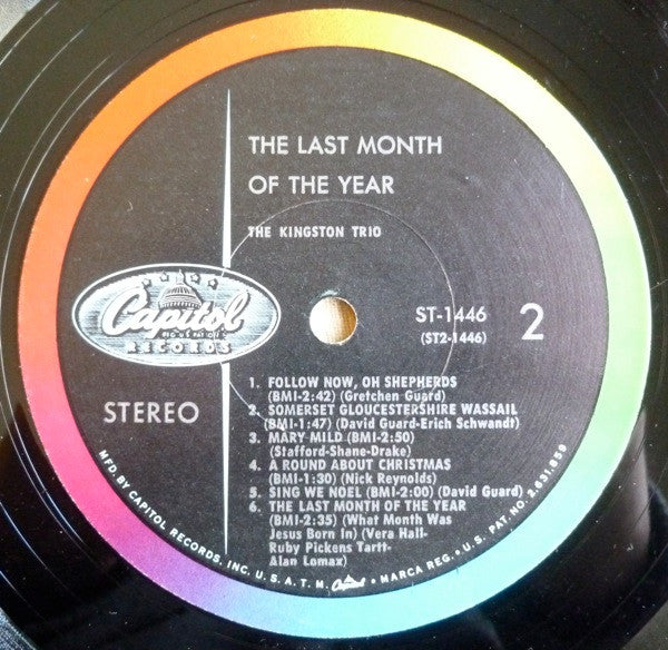 Kingston Trio - The Last Month Of The Year