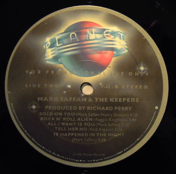 Mark Saffan And The Keepers - secondary