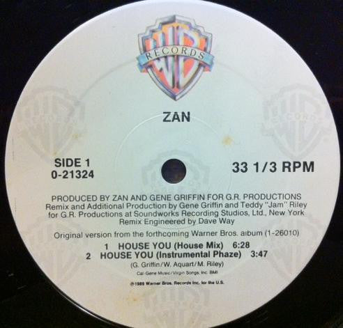 12": Zan - House You