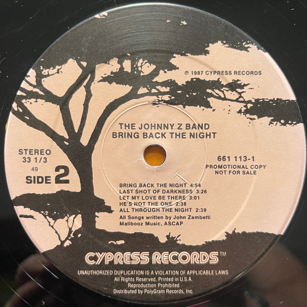 The Johnny Z Band - Bring Back The Night