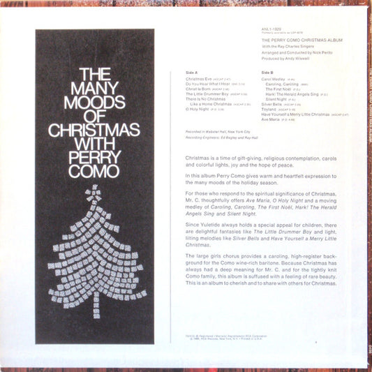 The Perry Como Christmas Album - secondary