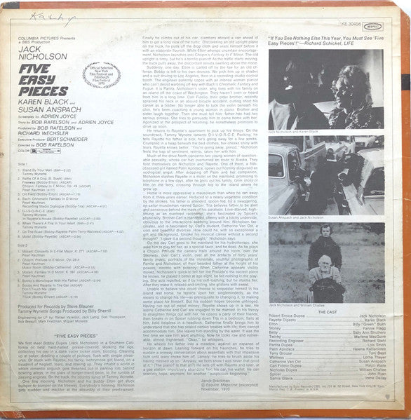 Five Easy Pieces (Original Soundtrack Recording) - secondary