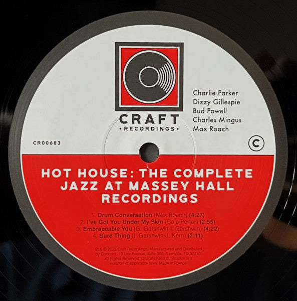 Hot House (The Complete Jazz At Massey Hall Recordings) - secondary