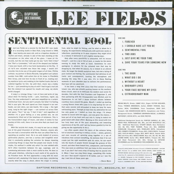 Sentimental Fool - secondary