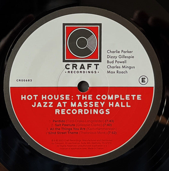 Hot House (The Complete Jazz At Massey Hall Recordings) - secondary