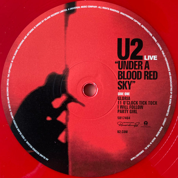 Live "Under A Blood Red Sky" - secondary