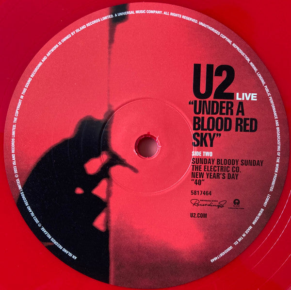 Live "Under A Blood Red Sky" - secondary