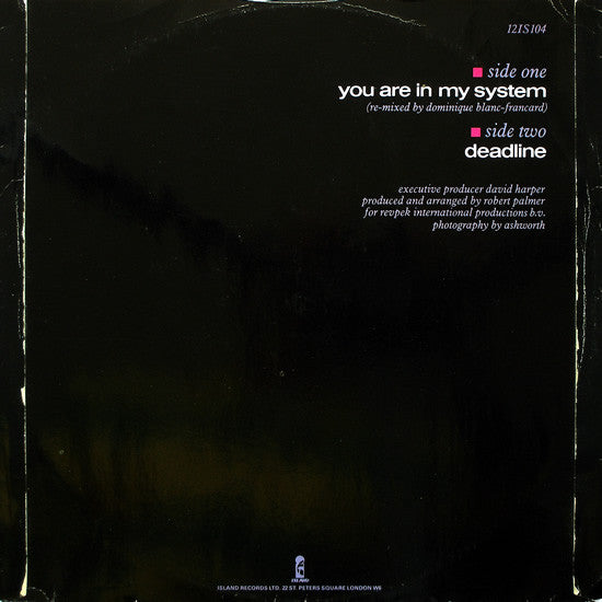 You Are In My System - secondary