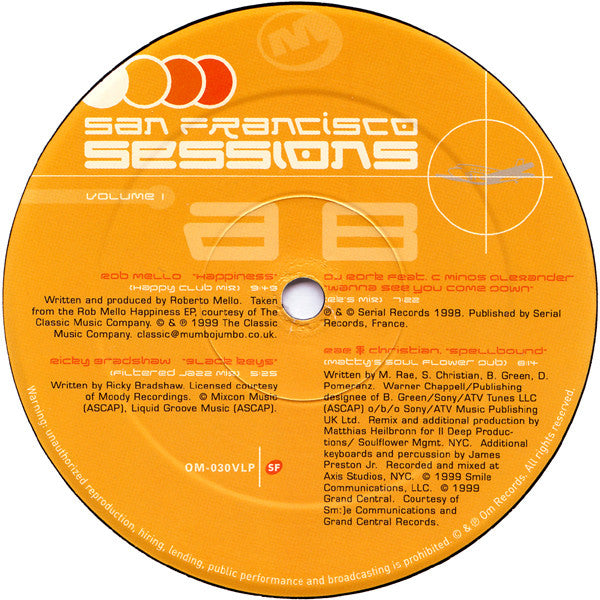 San Francisco Sessions Volume 1 - secondary