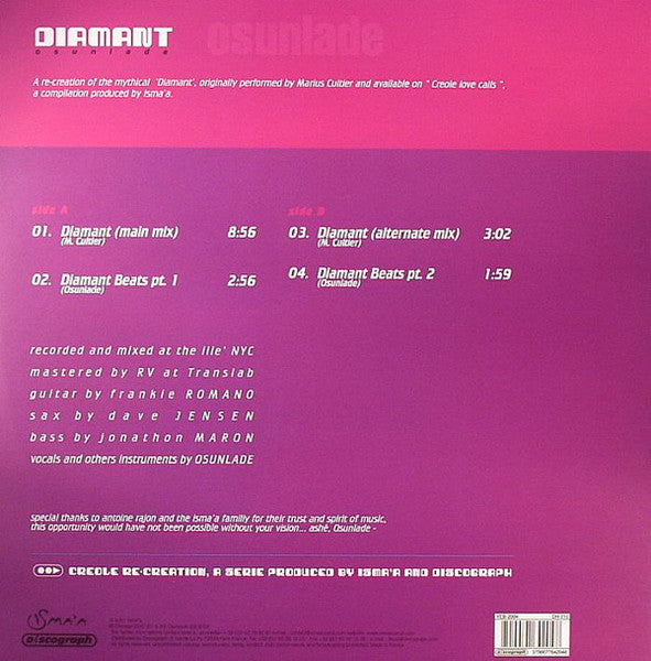 12" Single: Osunlade - Diamant