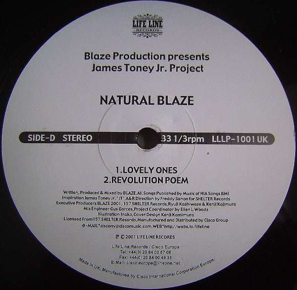 Blaze, James Toney Jr. Project - Natural Blaze