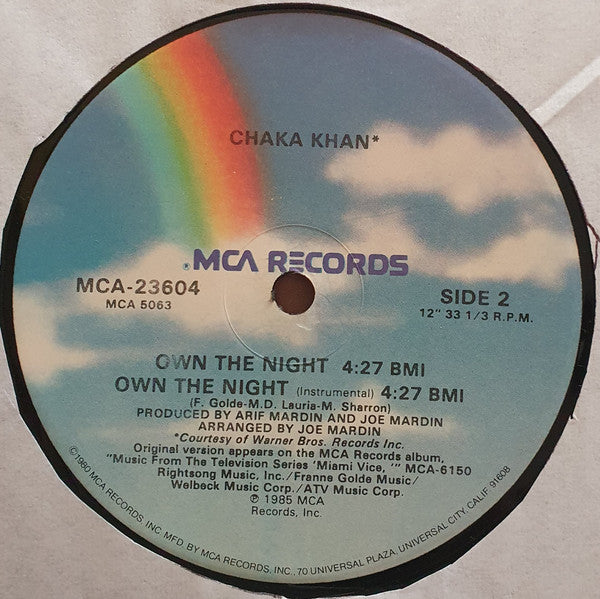 12" Single: Chaka Khan - Own The Night
