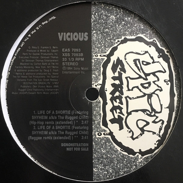 12": Lil' Vicious - Life Of A Shortie