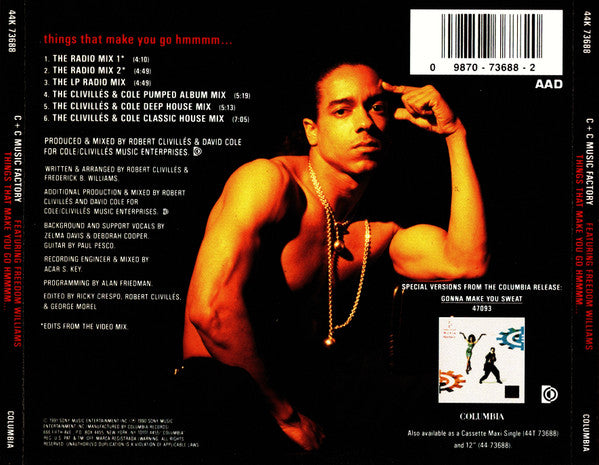 Maxi-Single: C + C Music Factory, Freedom Williams - Things That Make You Go Hmmmm...
