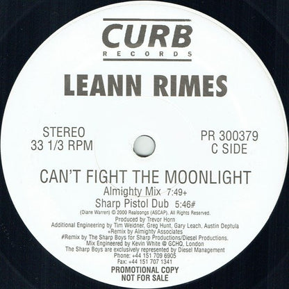 12" Single: LeAnn Rimes - Can't Fight The Moonlight