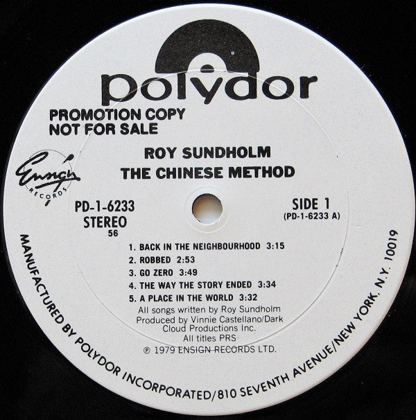 Roy Sundholm - The Chinese Method