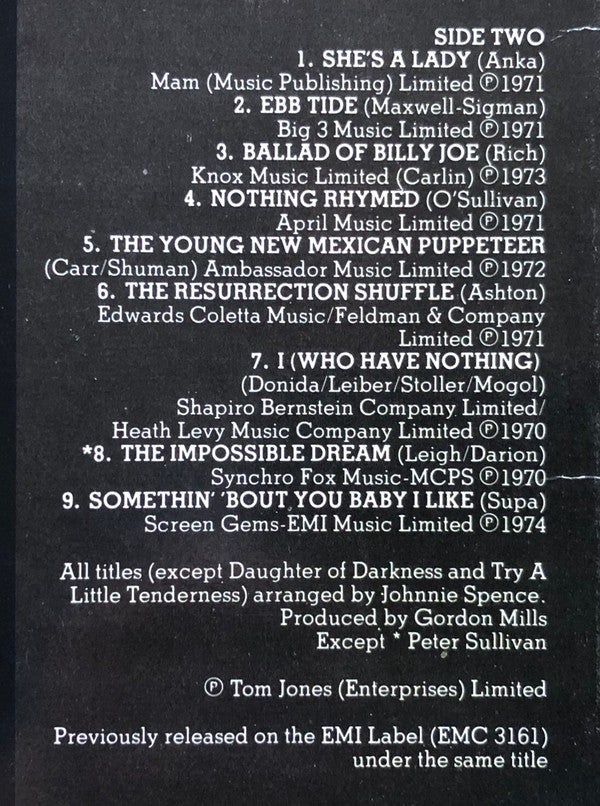 Tom Jones - The Very Best Of
